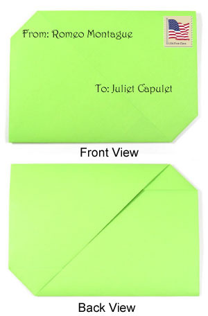How to make a traditional origami envelope (http://www.origami-make.org/howto-origami-envelope.php)