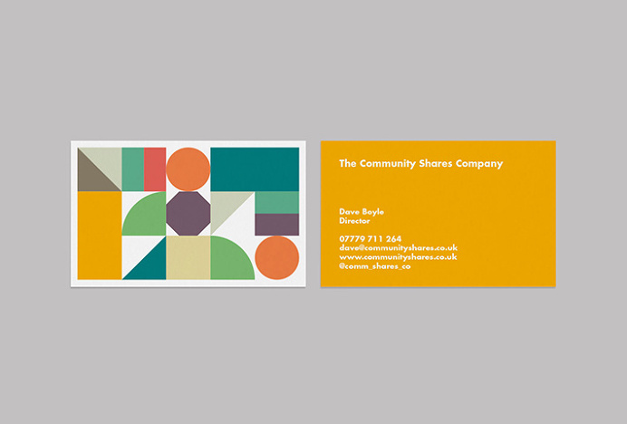 The Community Shares Company by Fieldwork #graphic design #print #colourful #shapes