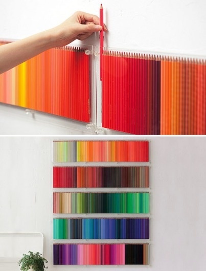(3) Tumblr #color #decor #crayons #wall #art #pencil