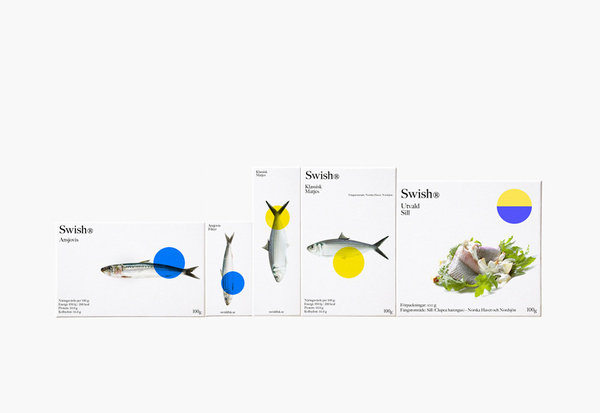 Packaging for Swedish seafood brand Swish® designed by Empatia #packaging