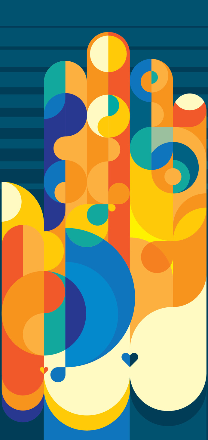 color, bold, shape, creative