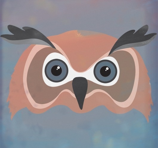 luismsf #owl #night #illustration #colors #forest #animal