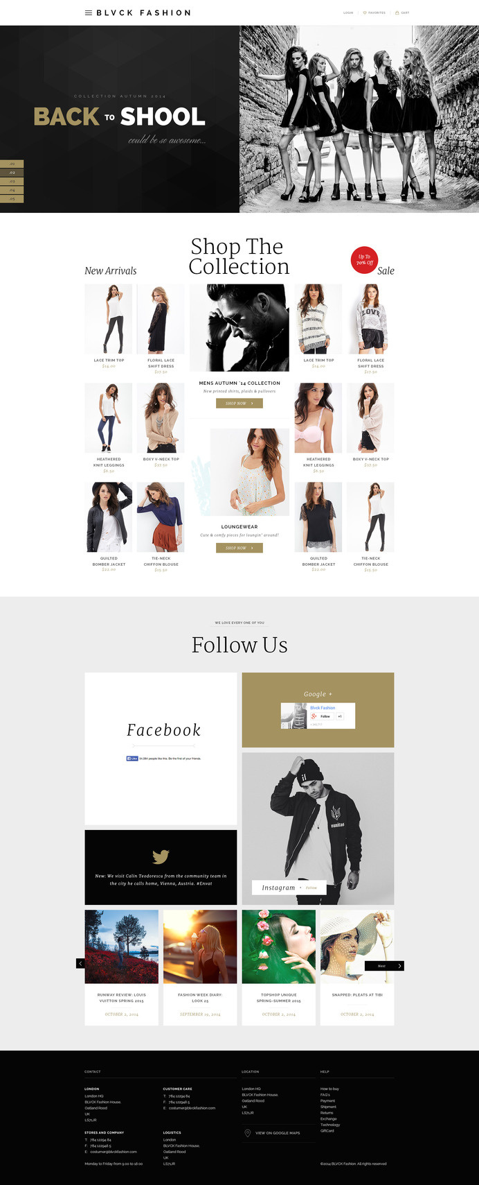 Blvck Fashion Store PSD by MunFactory #ux #design #ui #ecommerce #fashion #web