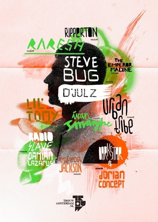 TrouwAmsterdam Line-up posters 2010 | 178 aardige ontwerpers #pattern #illustration #poster #dot #typography