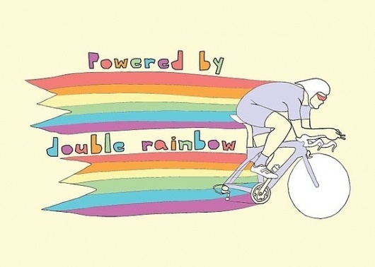 Bikerumor #bikes #illustration #rainbow #double