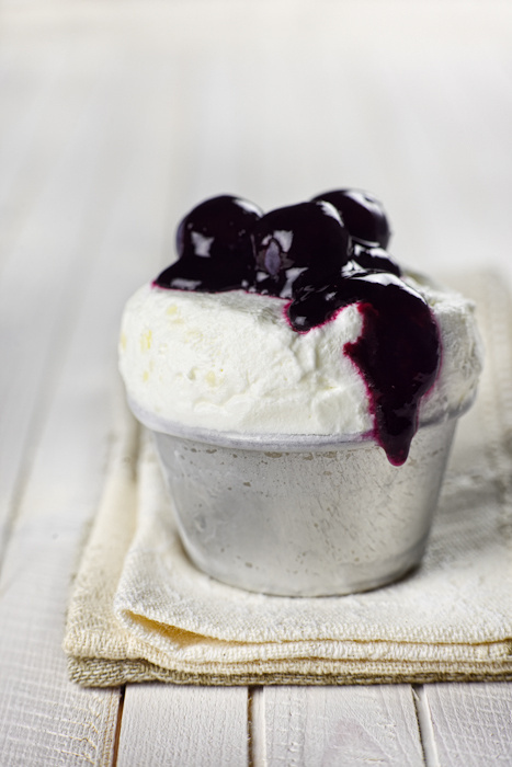 blackberry frozen soufflé | foodie #food