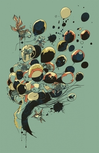 Floating Memories by chalermphol harnchakkham | Society6 #illustration