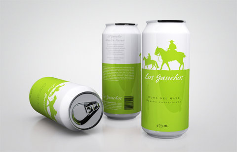 Los GauchosÂ - TheDieline.com - Package Design Blog #packaging #cans