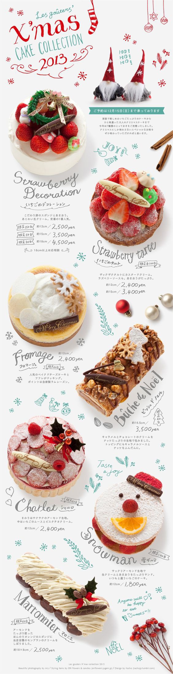 Christmas Cake Poster Design