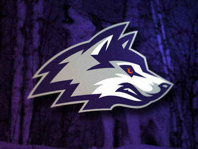 Huskies #sport #branding #illustration #wolf #logo