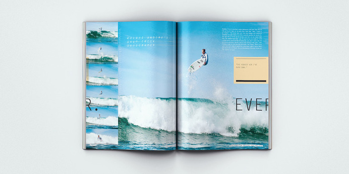 Surfing Magazine Editorial 2012 - Joy Stain #surf #surfing #print #spread #layout #editorial #magazine #typography