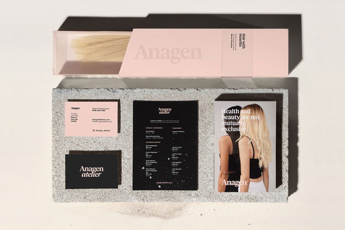 Anagen Atelier Identity - Mindsparkle Mag YUNGBLD designed the identity for Anagen Atelier – a high-end haircare studio. In 2019, the client decided to elevate their platform. #logo #packaging #identity #branding #design #color #photography #graphic #design #gallery #blog #project #mindsparkle #mag #beautiful #portfolio #designer