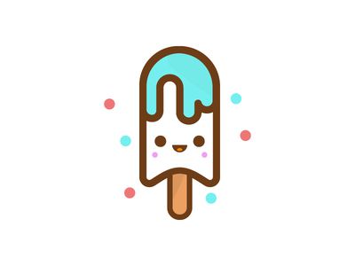 Logo Challenge #21 ice cream logo cute character