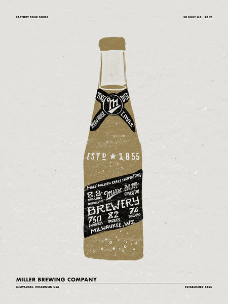 MILLER BREWING Co #type #illustration