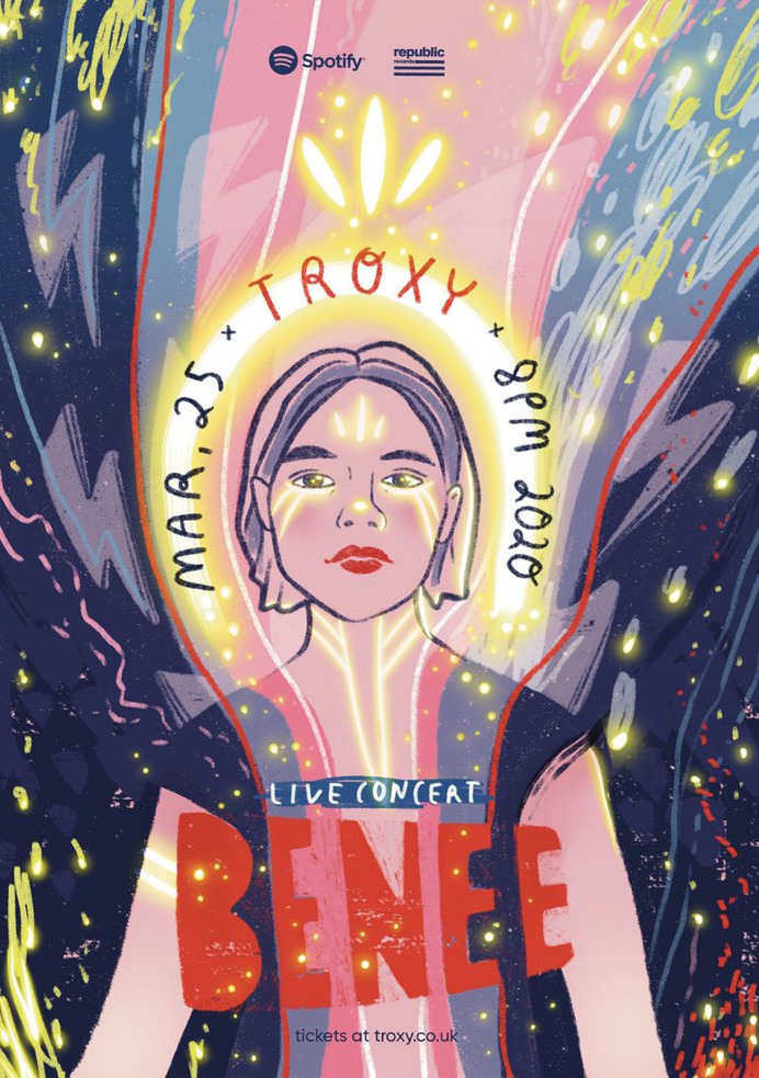 Benee – Gig poster design