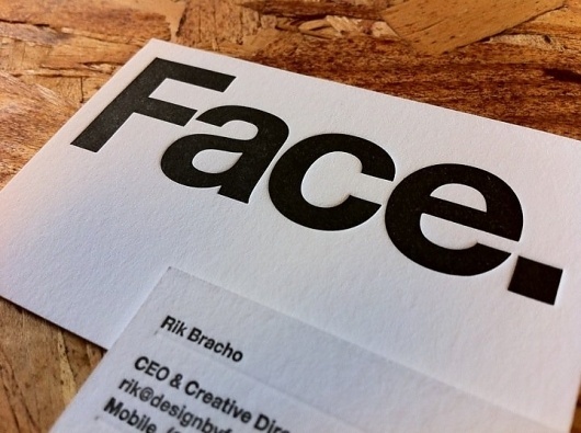 Face.'s Photos - Wall Photos #business #letterpress #stationery #face #cards