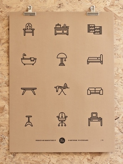 Tim Boelaars — Furniture #icon #design #icons #texture #illustration #posters #poster #paper