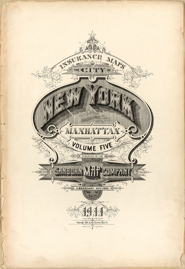 Incredible vintage typography from Sanborn Map Company #type