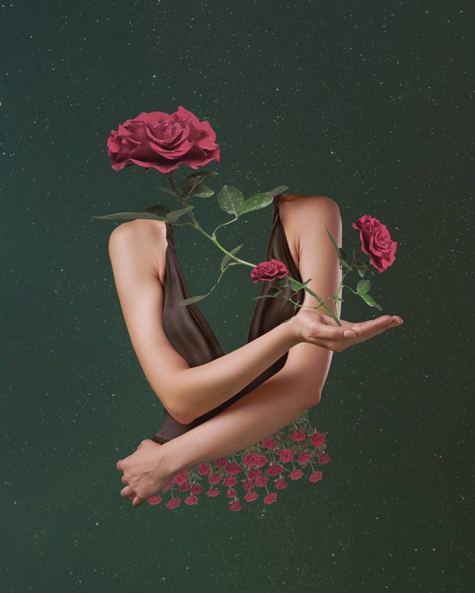 Digital Photo Collages of Dreamlike Scenes by Kamila Lenarcik