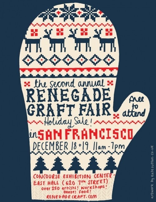 renegade holiday poster 2 #craft #fair #poster #mitten #stitch