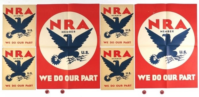 NRA WPA Poster #branding #eagle #wpa #poster #nra