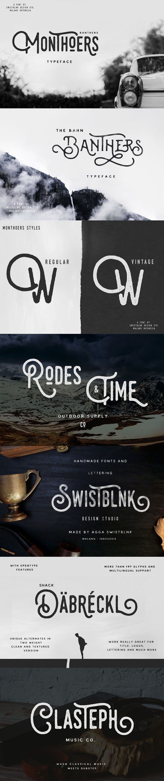 Monthoers Signature – Font Duo