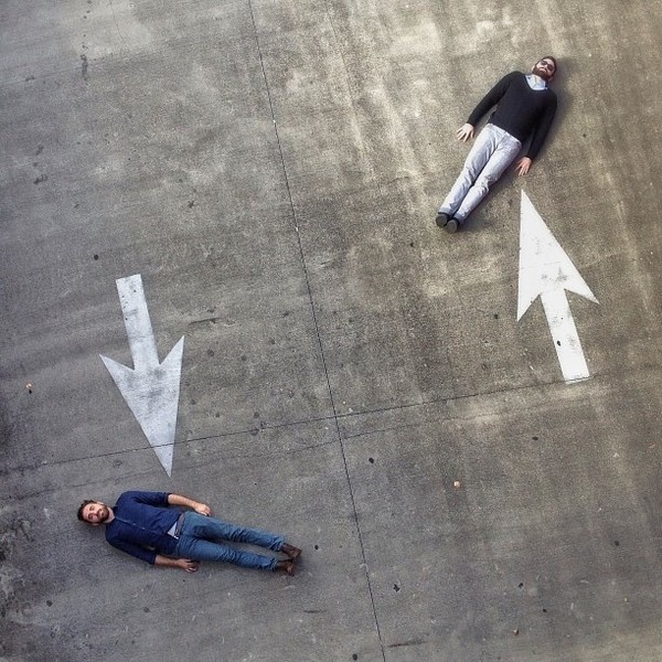Every which way. #flat #instagram #perspective #people #arrows #blue #grey
