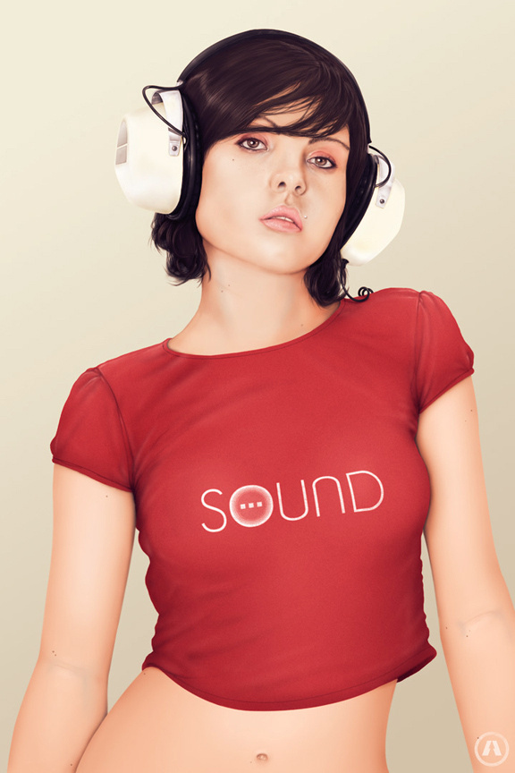 Sound #artams #scime #digital #illustration #photoshop #anthony #painting