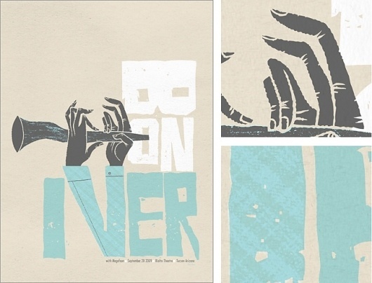Spike Press #iver #bon #print #design #illustration #poster