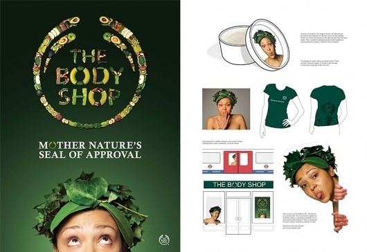 Body Shop - Advertising - Creattica #shop #fruit #body #nature #poster #dad #mother