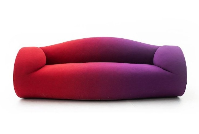 With its bulbous soft foam and attractive colour scheme, Glider the rocking sofa is sure to temp you into rocking. #design #product #indust