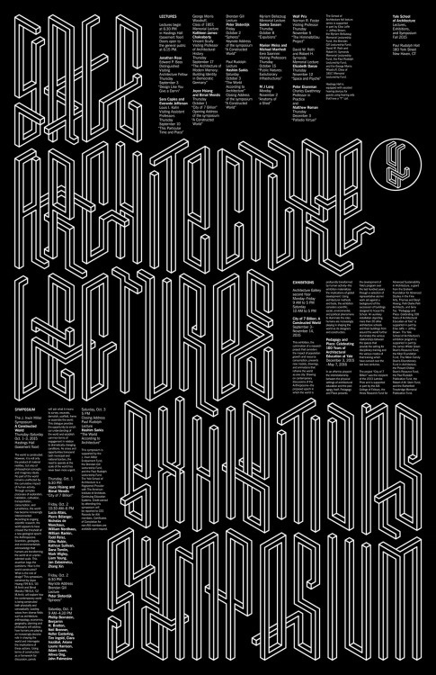 Architecture Lectures #type #black