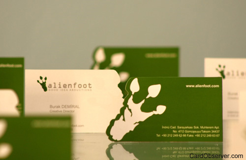 Business card design idea #87: Green Business Cards Design