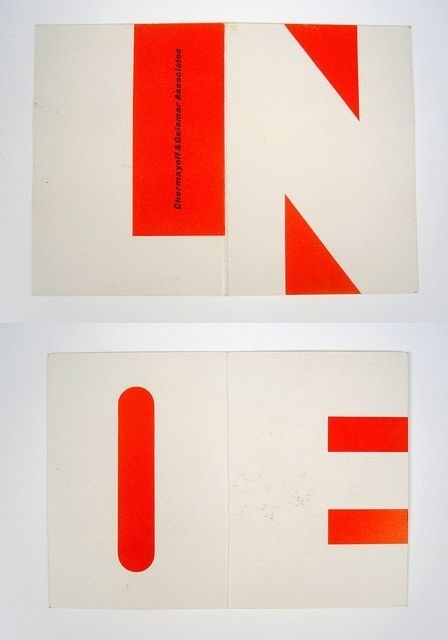 greetings card by Chermayeff + Geismar Associates #holidays #primary #card #design #graphic #colours #christmas #noel #greeting #layout #typography