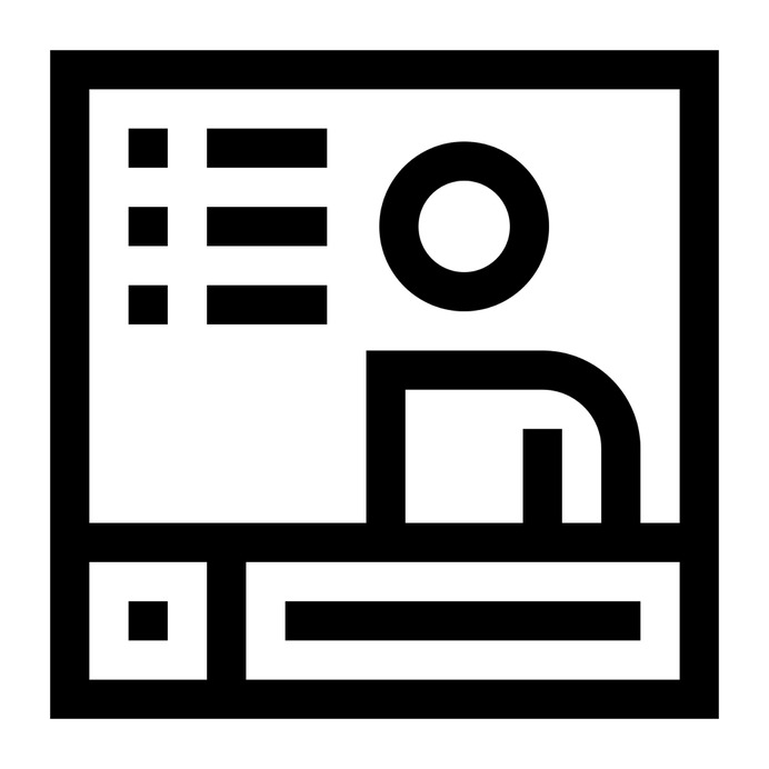 See more icon inspiration related to business and finance, ui, music and multimedia, video presentation, video player, stats, training, conference, presentation, education, analysis, statistics, interface and video on Flaticon.