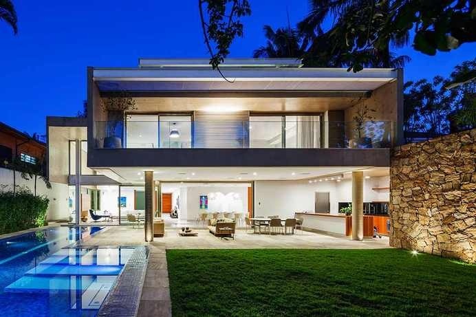 Creatively Interconnecting Spaces: Four-Level MG Residence in São Paulo #architecture