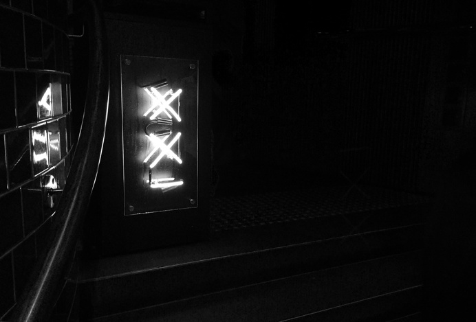 XXI Book Publication designed by RE: Sydney for M&C Saatchi #Neon #XXI #Event #21years #book #bookdesign #design #edgepainting #black
