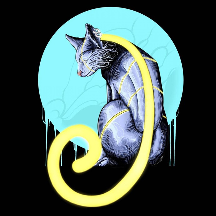 Moonlight Cat by setengahsadar
