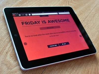 Dribbble - FRIDAY IS AWESOME by Niall Staines #friday #awesome #is