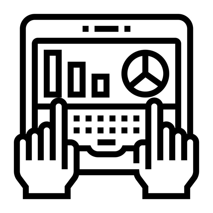 See more icon inspiration related to tablet, business and finance, hands and gestures, data analysis, bar graph, pie chart, hands, information and statistics on Flaticon.