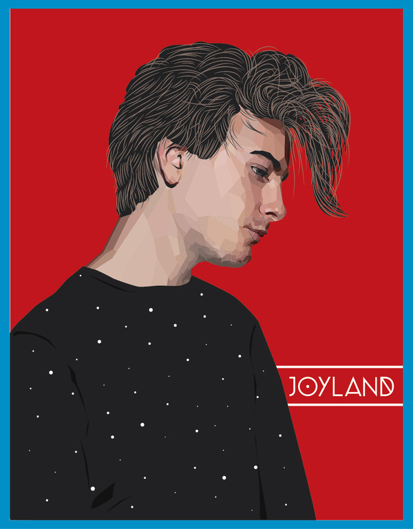 Robert from Trust final #vector #polygon #robert #hair #synthpop #illustration #portrait #mosaic #lowpoly #alfons #music #trust