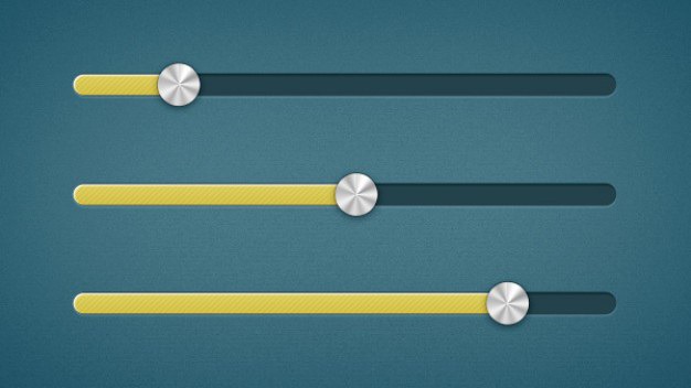 Yellow sliders with metallic buttons Free Psd. See more inspiration related to Yellow, Buttons, Psd, Material, Metallic, Horizontal, Sliders and Psd material on Freepik.