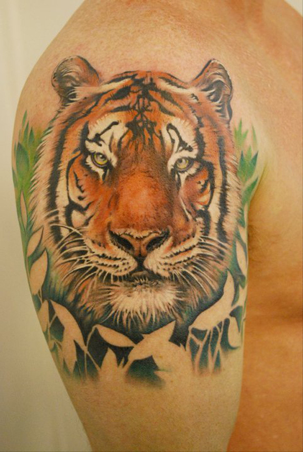 tattoo, tiger tattoo, tiger, and tattoo designs image inspiration on  Designspiration