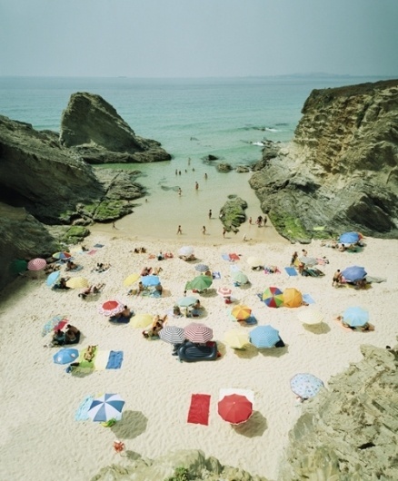 20x200 - Print Information | Praia Piquinia 04/08/07 16h04, by ChristianÂ Chaize #photo #beach #umbrellas #summer