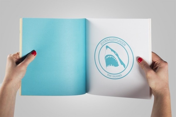 carolinebergsten.com #yearbook #design #graphic #shark #emblem