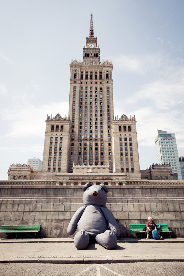 live cuddly in warsaw designboom #teddy