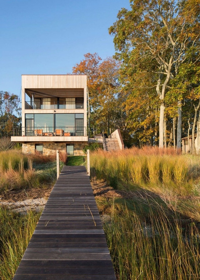 This Southampton Rustic Waterfront Home Offers Spectacular Wetlands Views 1
