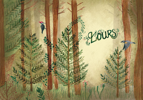 Grenon, l'hercule du nord on Behance #forest #illustration #watercolour