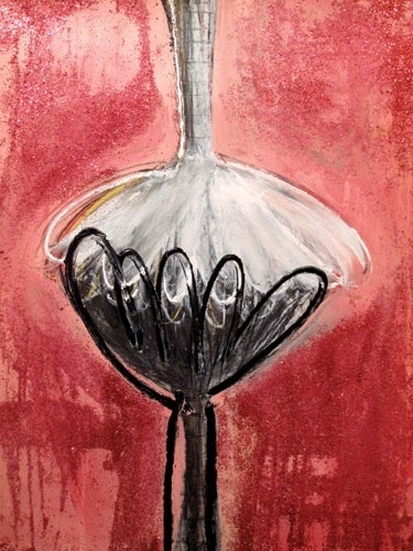 Julie Saul Gallery #acrylic #glitter #buck #painting #art #deborah