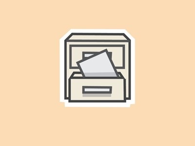 Dribbble - File Icon by Liam Wolf #illustration #file #icons #cabinet